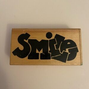 JRL Design I127 Smile rubber stamp